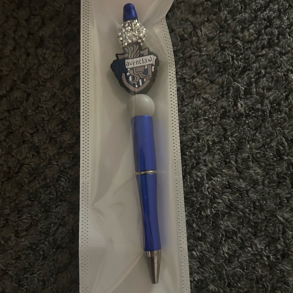 Hand Crafted Ravenclaw Themed Blue Pen